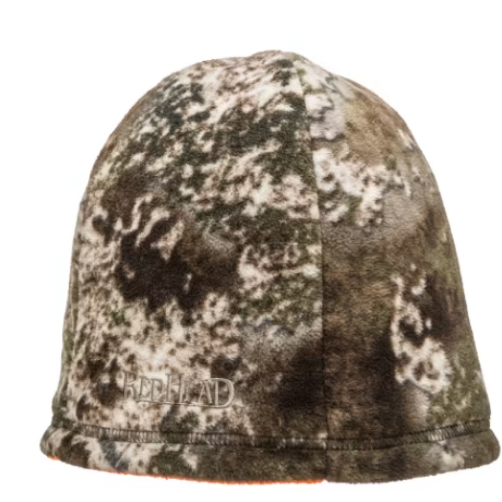 RedHed Camo and Orange Fleece Beanie